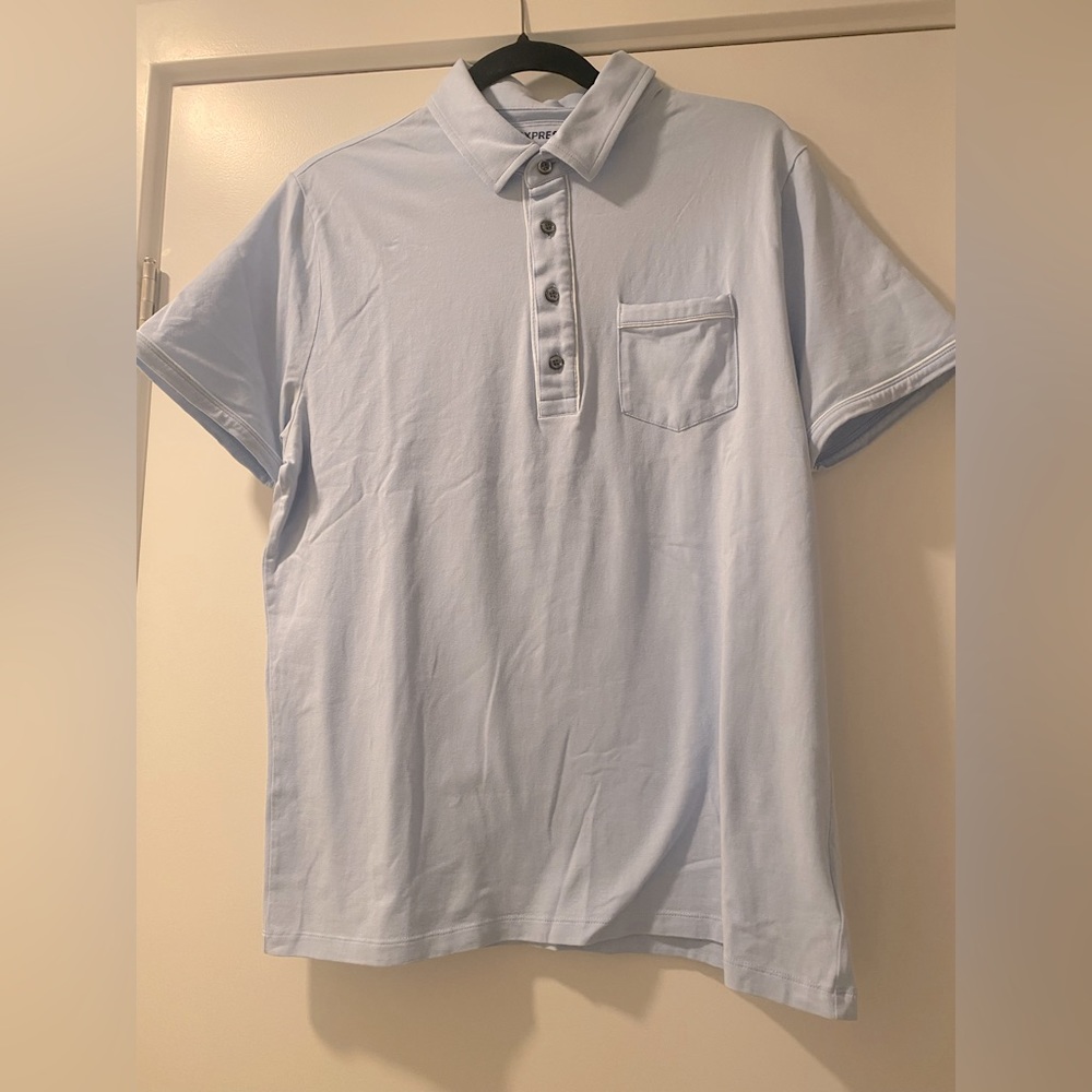 Express Men’s polo, light blue